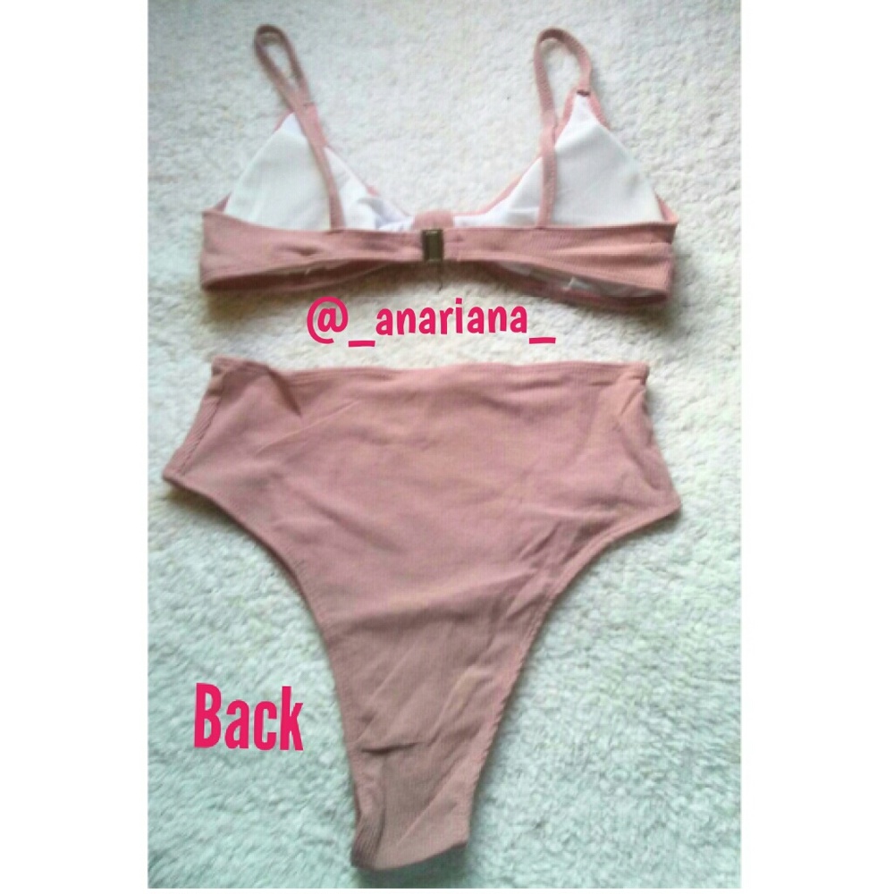 Baby pink higher rise bikini - Picture 3 of 3